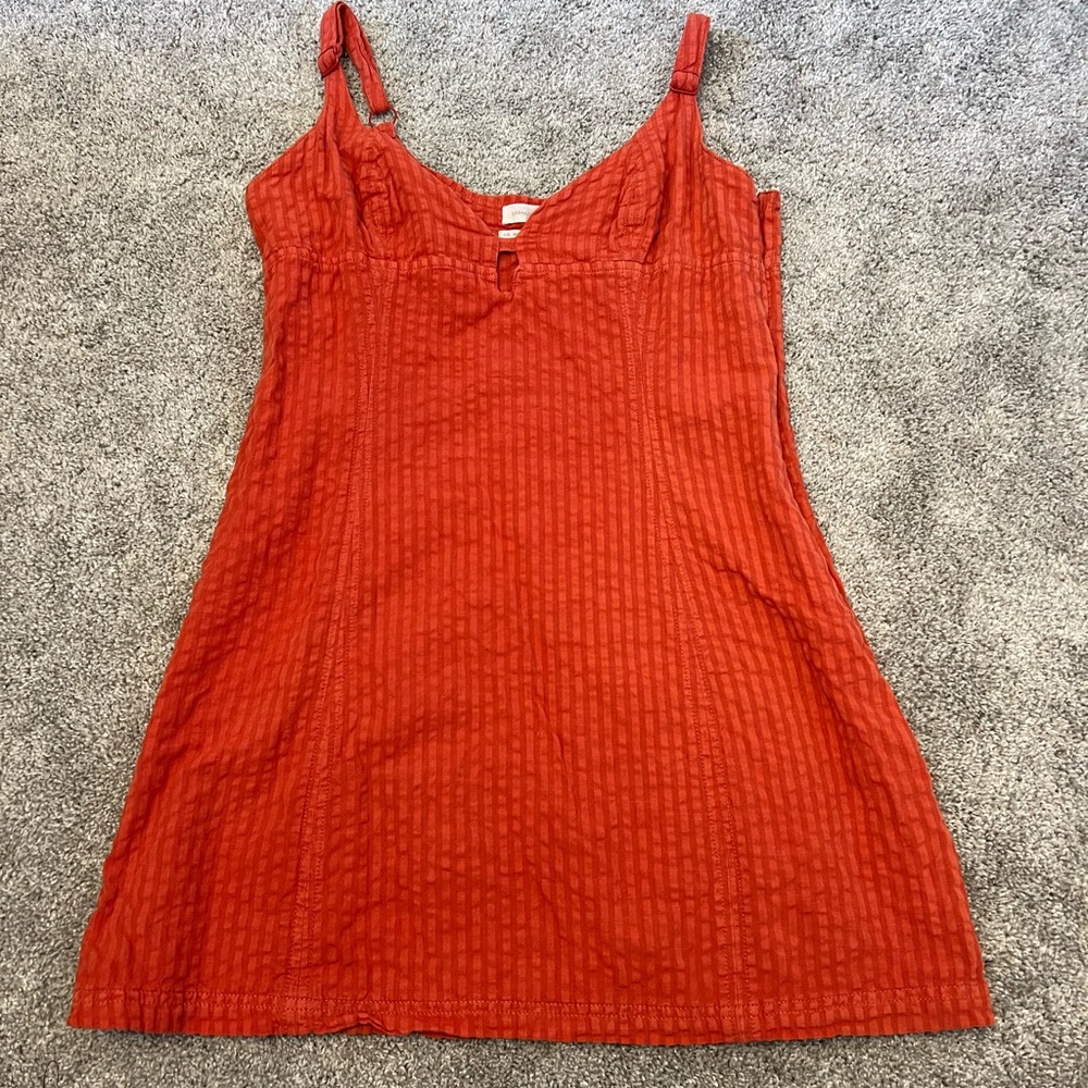 Urban Outfitters Orange Dress with Cutout! Size Large!